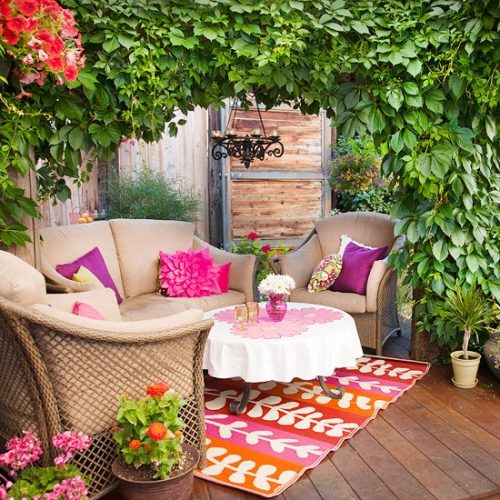 ideas for garden deck designs colorful decoration