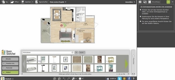 interior design software online interface tools roomSketcher