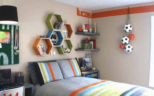 kids room themed furniture football