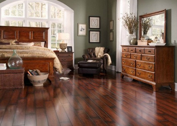 laminate flooring pros cons traditional bedroom interior