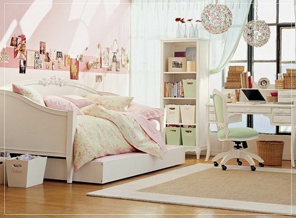 little girl nursery pink white