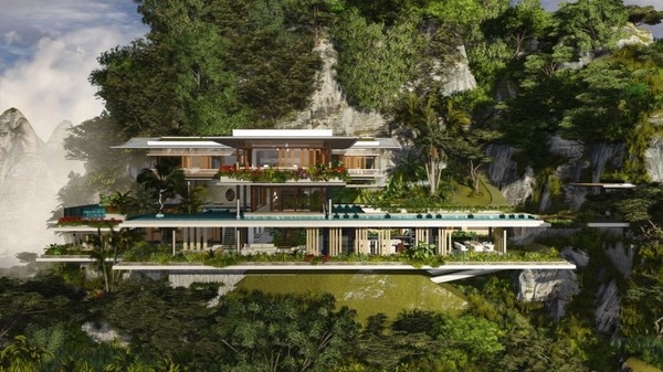 luxury home architecture Xalima Island House