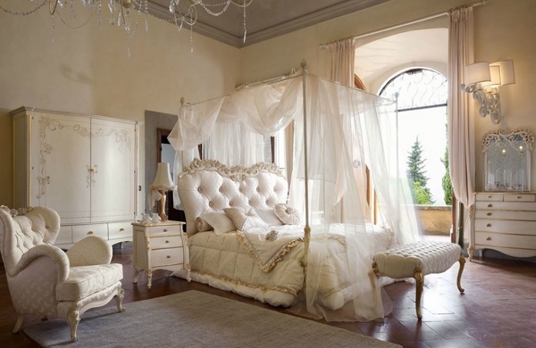 luxury white bedroom furniture four poster bed tufted headboard