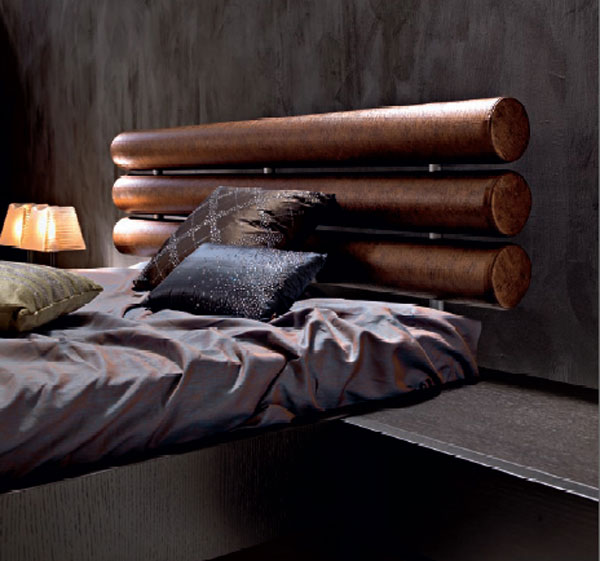 modern bed design ideas wooden beams