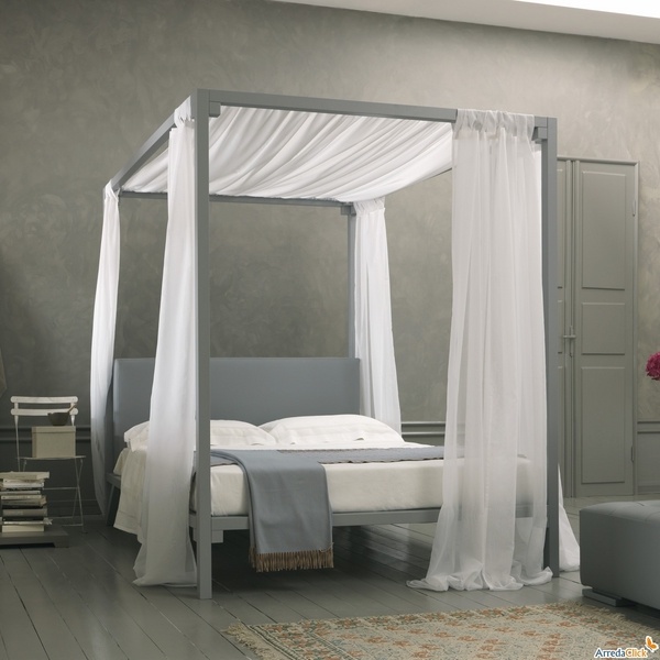 modern bedroom interior design white gray four poster bed canopy