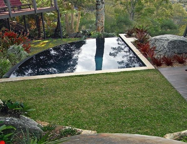 modern garden design pool maintenance cleaning