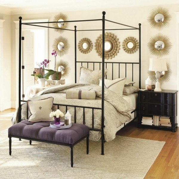 modern-home-interior-bedroom-furniture-canopy-bed-simple-iron-frame