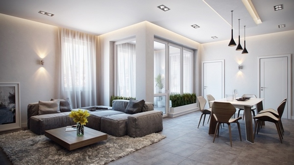 natural light modern apartment interior design ideas