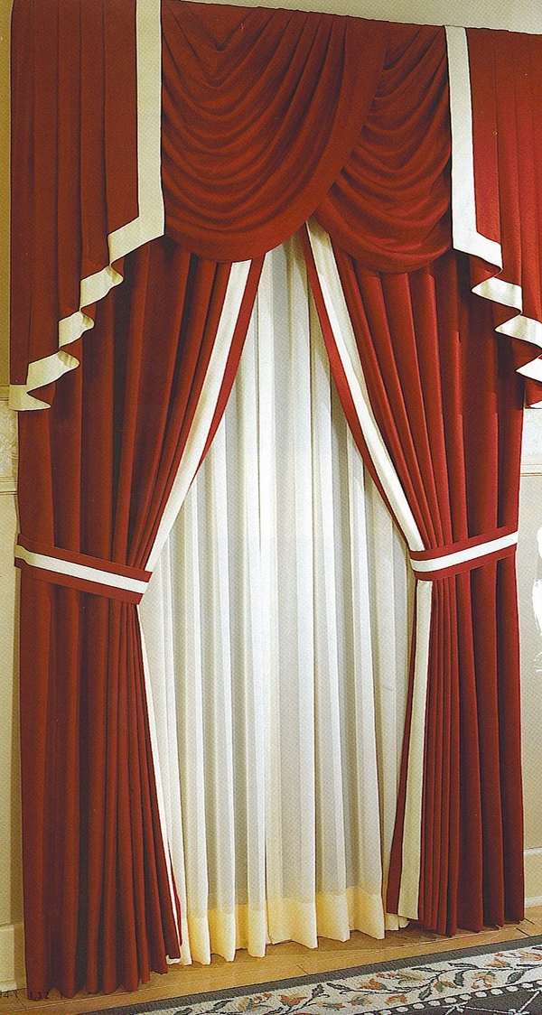 red white curtains design living room design ideas