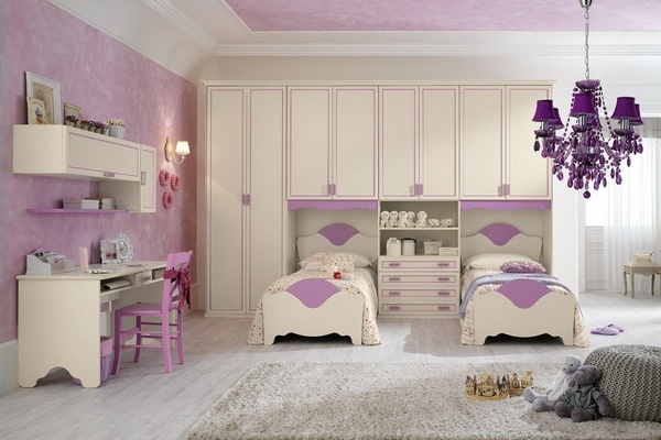 romantic bedroom design for siblings desk chair design purple