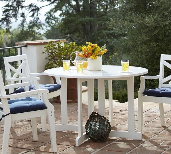 space saving balcony set round table four chairs 
