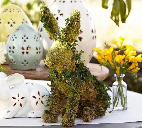 spring decoration ideas easter bunny holiday mood