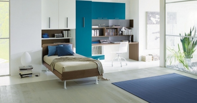 teenage boys room modern furnishings ideas open concept 