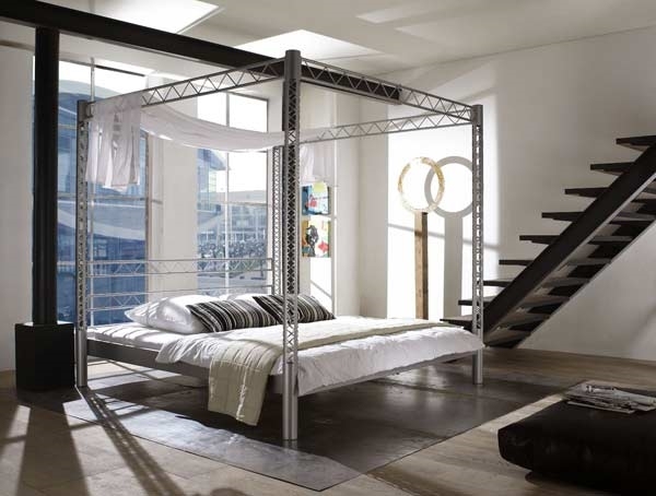 ultra modern indurstrial style bed