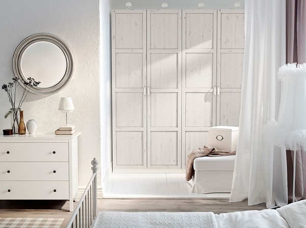 white bedroom furniture set IKEA wardrobe dresser bed