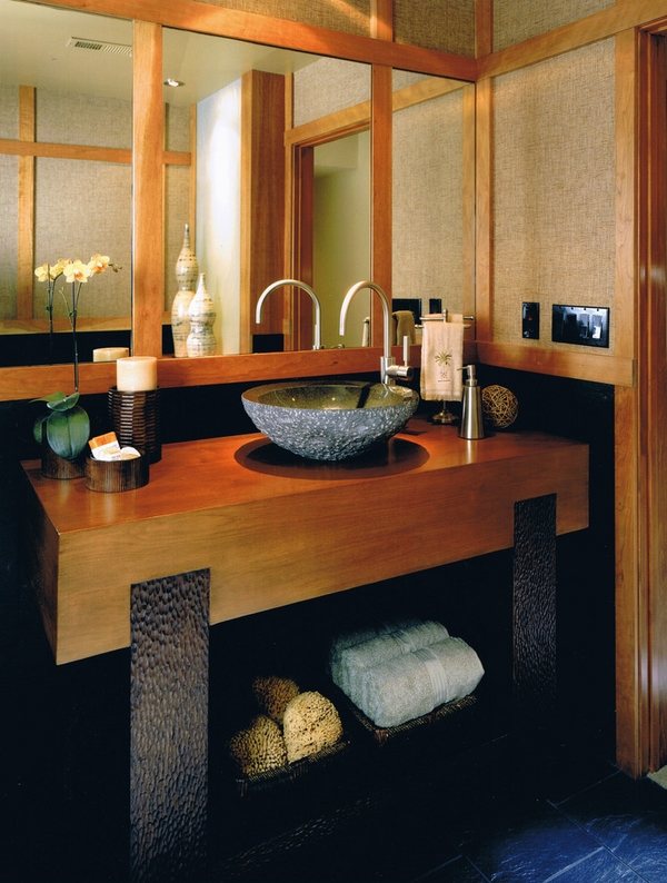 Asian bathroom design modern bathroom vanity storage shelves