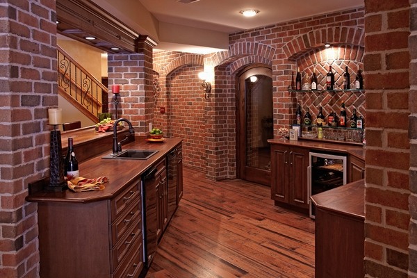 wine cellar bar area