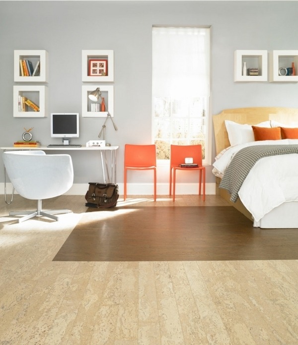 Bedroom odern floor tiles bright color