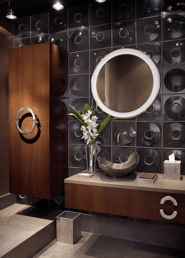 Contemporary-bathroom-vanities-design original tiles metal sink