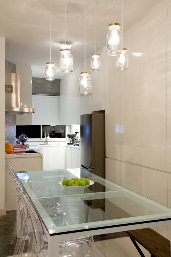 Contemporary dining room-maison-jars-chandelier-pendant chandeliers