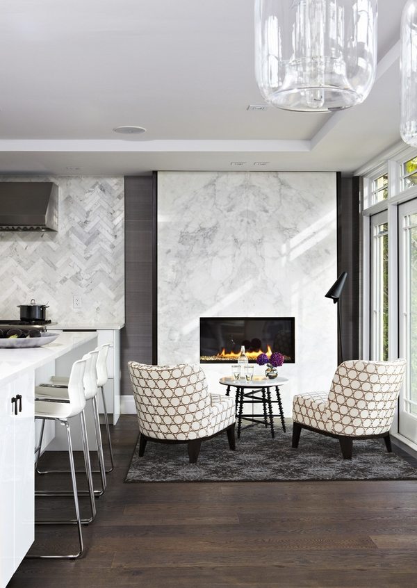 Contemporary-fireplace-surround-ideas-marble stone fireplace surround