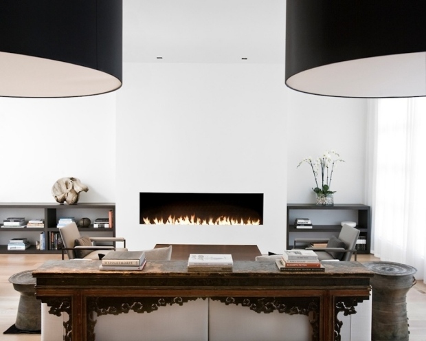 Contemporary-fireplace-surround-ideas-minimalist design home office design ideas