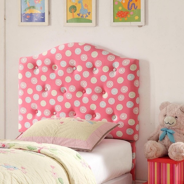 pink-tufted -headboard-kids bedroom furniturе