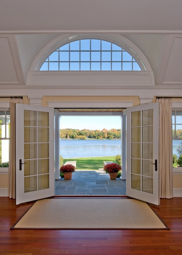 Exterior-french-doors-arch house entry