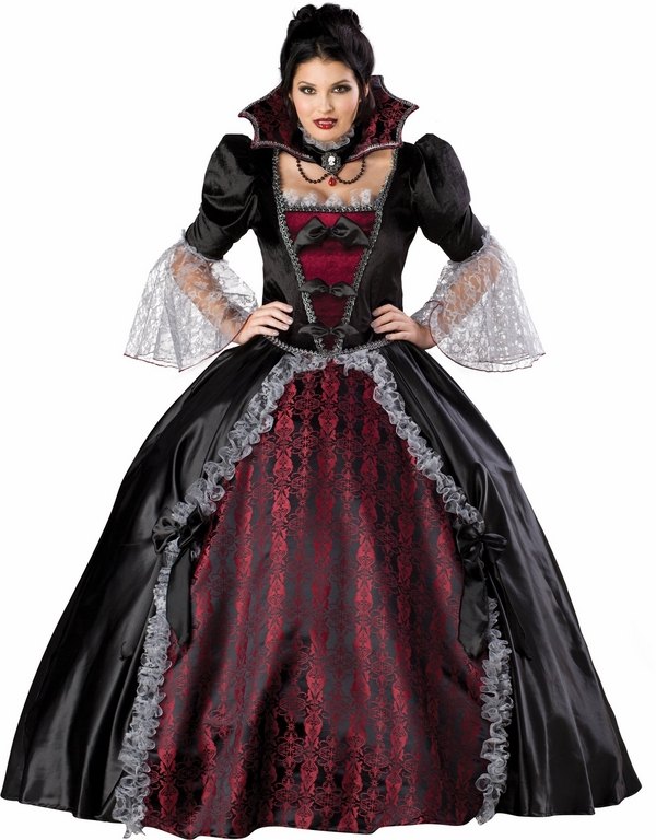 vampire costume ideas dress black red