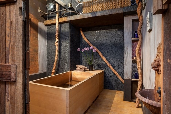 Japanese-soaking-tub-wood-Asian bathroom design