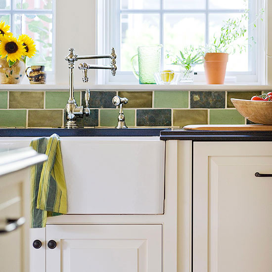 Kitchen-backsplash-tiles-ideas-subway-backspash-tile-different-shades-green