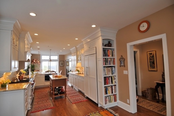 Kitchen bookshelves idea white kitchen furniture