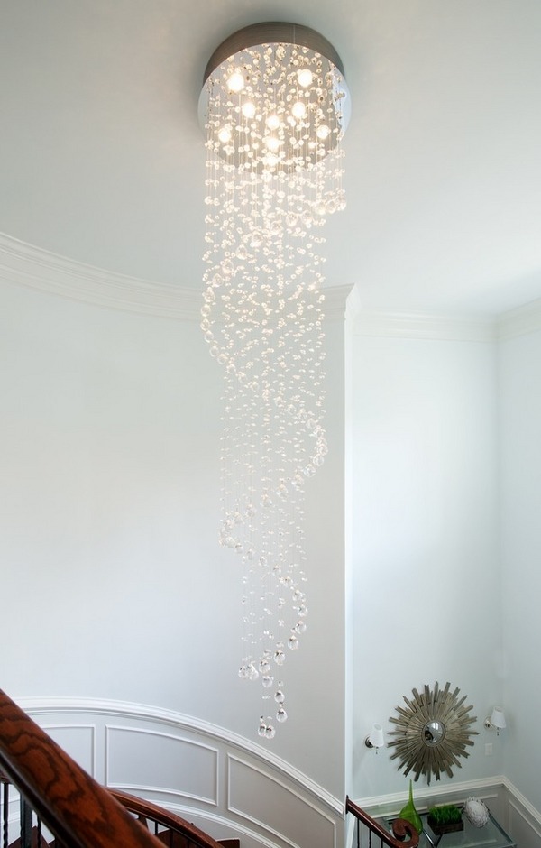 Modern chandelier design crystal hallway lighting ideas