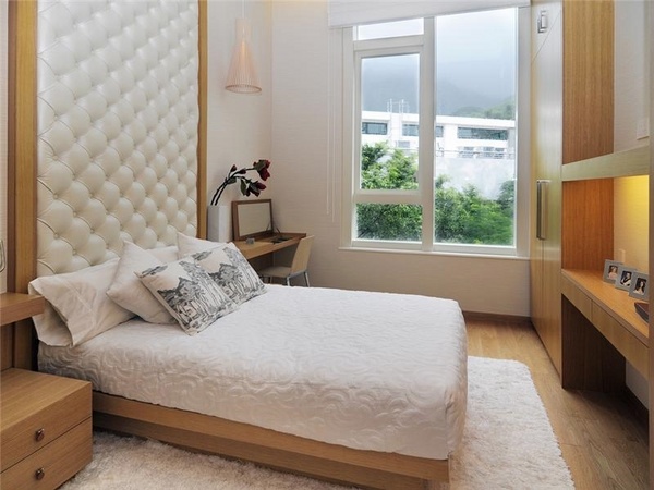 Modern-small-bedroom-ideas-decoration-ideas-tufted-headboard