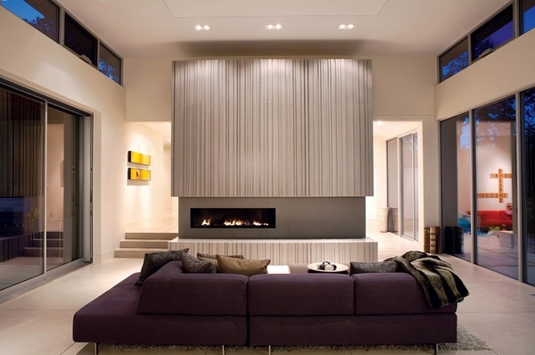 contemporary-fireplace-mantels-modern home interior