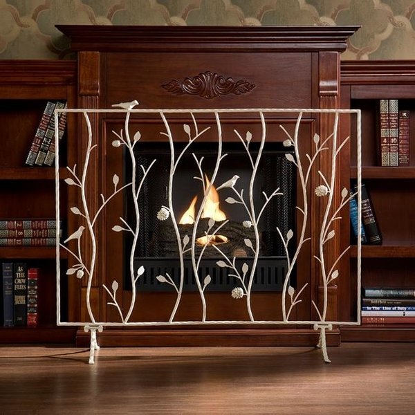 contemporary-screens-for-fireplaces-footed-fire-screens