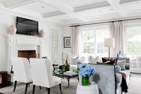 decorative ceiling designs white coffers