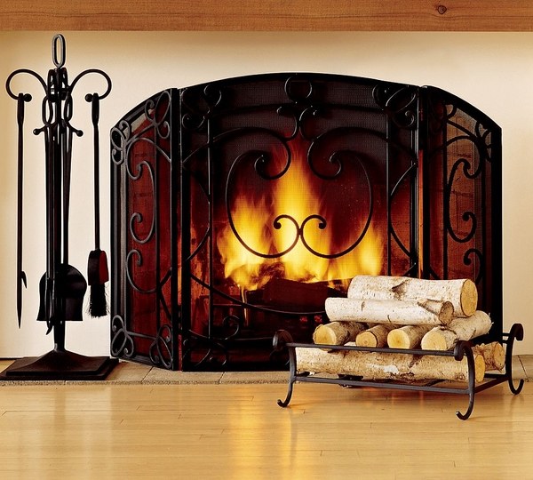 decorative-fireplace-screens-metal carvings