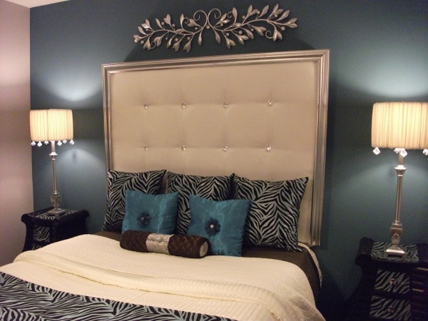 elegant bedroom design tufted headboard DIY ideas