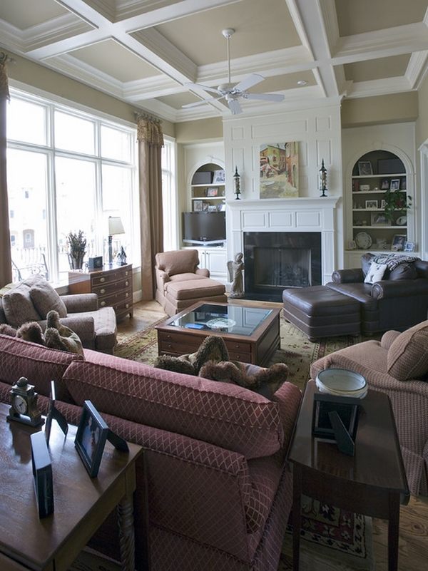 family-room-ceiling-design-beige-white-ceiling-fan