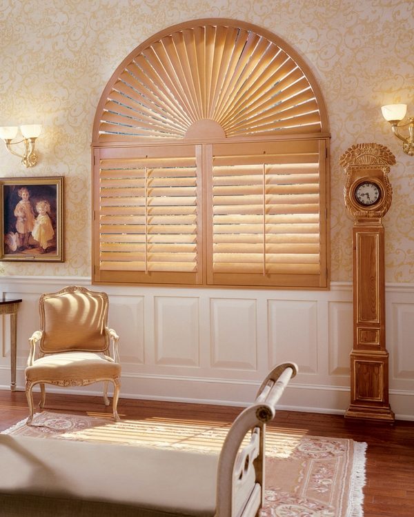 faux wood plantation shutters classic style interior