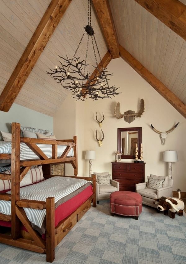 home accessories-antler-chandelier-rustic style