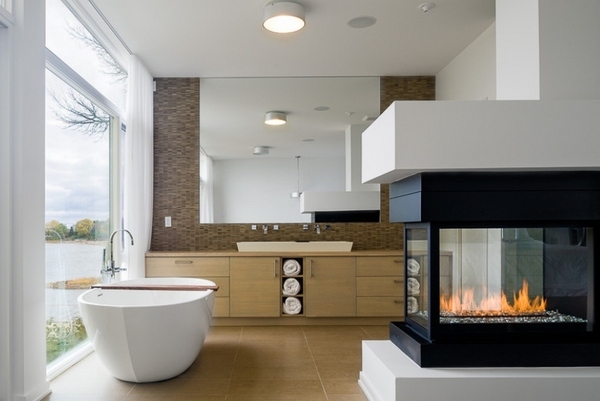 contemporary-fireplaces-mantel ideas modern homes interior