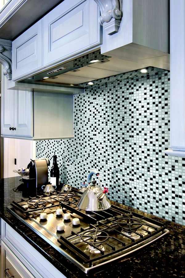 mosaic tile backsplash contemporary kitchen-design-ideas