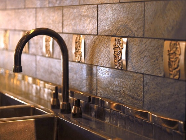 original metal-tile-backsplash-kitchen renovation decorating ideas