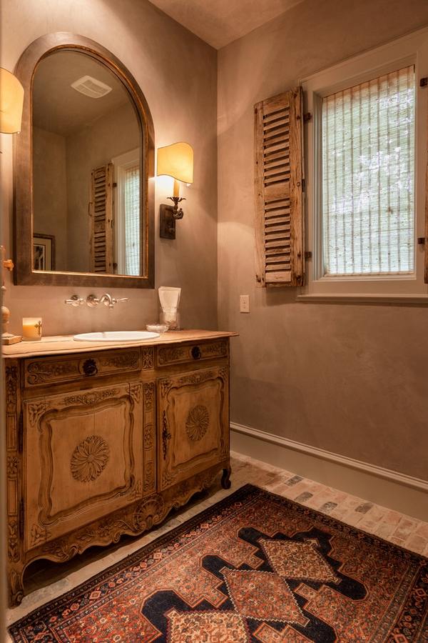 plantation window shutters powder room privacy