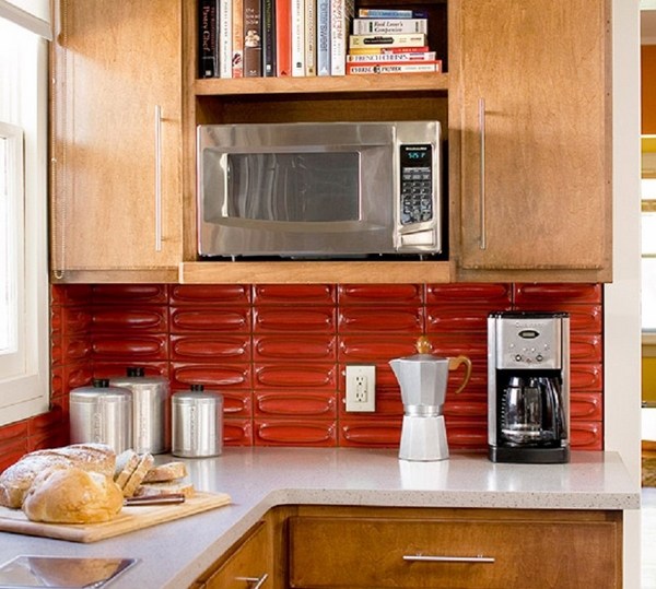 red subway-tile-design-kitchen-decoration-accent