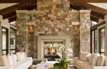 rustic-living-room-stone-fireplace-white-living-room-furniture