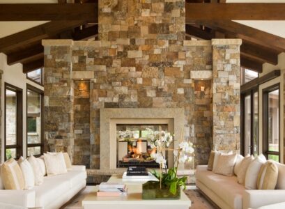 rustic-living-room-stone-fireplace-white-living-room-furniture