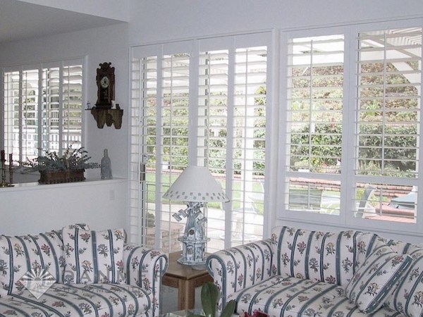 sliding glass door plantation shutters home improvement ideas